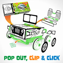 Load image into Gallery viewer, JUNKO Create Your Own Box Car - Zero-Waste Creative Play - ReUse For More Projects!