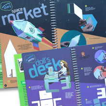 Load image into Gallery viewer, Epic Cereal Box Creations Book (includes 30 JUNKO Magic Corners)