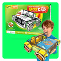 JUNKO Create Your Own Box Car - Zero-Waste Creative Play - ReUse For More Projects!