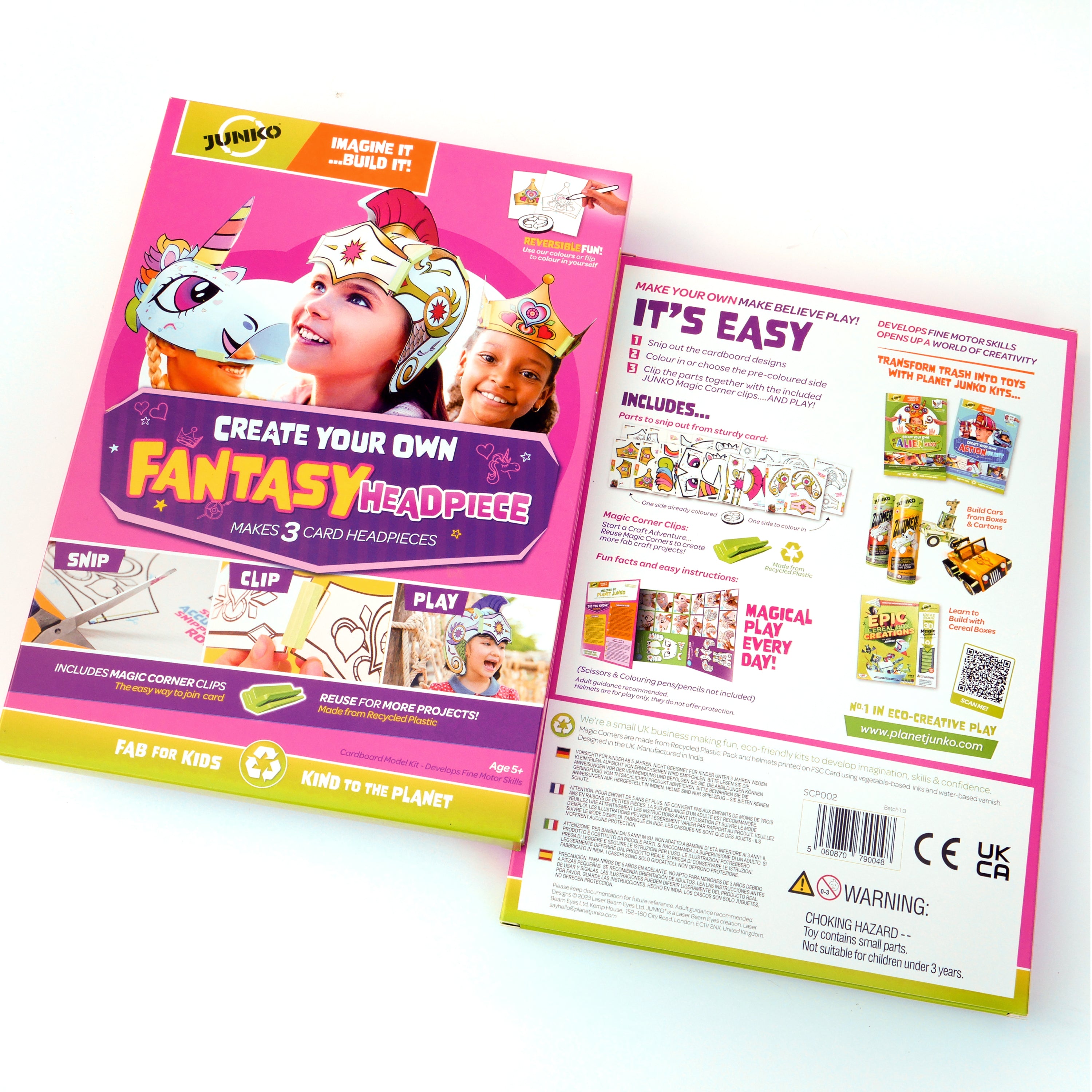 JUNKO Create Your Own Fantasy Headpiece - Ethical Craft Kit and Make-Believe Play