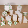 3D Geometry Shape Set - Pre-Cut Cardboard Shapes